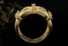 Tiffany & Co. Vintage Ring mit Diamanten Flechtmotiv in 750er Gelbgold 