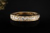Cartier Vintage Allianz Ring mit Diamanten Halbmemoire in 750er Gelbgold 