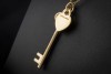 Tiffany & Co. Keys Collier Kette Herz und Schlüssel Anhänger in Gelbgold 