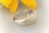 HANS DIETER KRIEGER Ring mit GELBEN Brillanten 750 Weißgold  