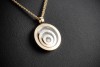 Chopard Collier Anhänger Doppelkette Happy Spirit 1 Diamant in Gelbgold 