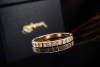 Chopard Ice Cube Ring Ethisches Gelbgold 750 Halb gefasst mit Diamanten 