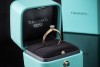 Tiffany & Co Solitär Ring Setting mit Diamant 0,21 Ct in Gelbgold Platin 