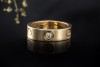 Cartier Love Ring mit 3 Diamanten in 750er Gelbgold Großes Modell Gr. 54 