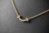 Tiffany & Co. T Smile Kette in 750er Gelbgold Collier mit Diamanten OVP 