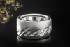 Chopard Chopardissimo Ring Drehring mit Schriftzug 53 in 750er Weißgold 