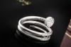 Cartier Juste un Clou Ring mit 77 Diamanten in Weißgold 750 Größe 50 OVP 