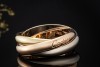 Trinity de Cartier Ring klassisches Modell Gr. 59 in 750er Gold Tricolor 