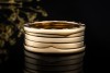 BVLGARI B.zero1 Ring 4-Band beweglich in 750er Gelbgold Massiv Größe 64 