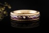 Wellendorff Ring Aubergine Fantasie Lila Drehring 1 Diamant Gelbgold 750 