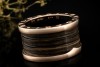 BVLGARI B.zero1 Ring 4-Band Marmor Braun Naturstein 750er Roségold Gr 54 