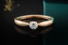 Tiffany & Co. Harmony Ring Solitär Trauring mit Diamant in Roségold 750 