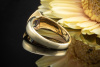 Designer Ring mit 1 Tansanit Tropfenschliff 0,80 Ct. in 585er Gelbgold 