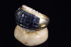 Überwältigende 8 Ct SAPHIR 750 Gold Ring mit Brillanten 