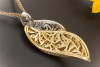 Exklusives Dal Lago Collier mit 3 Carat Brillanten & 9 Carat Saphir in 750er Gold Bicolor 