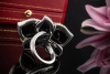 Cartier Ring Caresse DOrchidées Schwarzer Onyx und Diamanten in Weißgold 