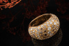 Cartier Brillantring Ring mit 3 Ct. Brillanten braun weiß in 750er Gold 