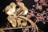 Besondere alte Tiffany & Co. Brosche Blume mit Brillanten in 750er Gold 