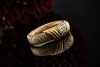 Cartier Vintage Ring Diamanten im Dreieck geflochten in Gold Tricolor 52 