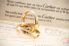 Ring Trinity de Cartier mit Diamanten Rubin Saphir in Gelbgold 750 Gr 56 