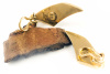 750 Gold Brillant Ohrclips Ohrringe mit Holzapplikationen HOLZ 