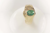 Leuchtender SMARAGD 1,30 Ct Ring mit Diamanten in 585 Gold  