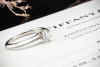 Tiffany & Co Solitär Ring Setting mit Diamant Brillant 0,50 Ct in Platin 