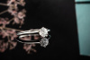 Tiffany & Co Solitär Ring Setting mit Diamant Brillant 0,30 Ct in Platin 