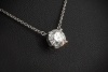 Tiffany Solitaire Collier Kette mit Diamant Anhänger 1,63 Ct. Platin 950 