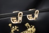 Chopard Ohrringe Chopardissimo Creolen Ohrstecker Clip in Gelbgold 750 