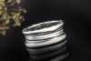 BVLGARI B.zero1 Ring 2-Band Modell beweglich in 750er Weißgold Größe 51 