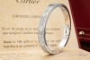Cartier Love Armreif Klassisch Diamanten Ausgefasst in Weißgold Full Set 
