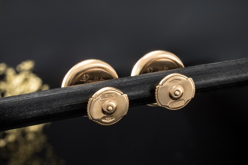 Pomellato Pom Pom Dot Ohrringe Grün mit Malachit und Diamanten Roségold 