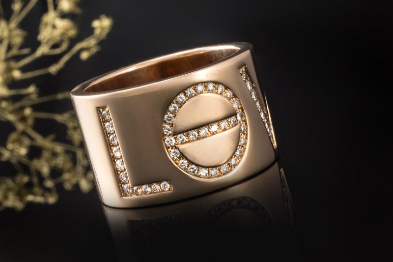 Cartier Love Ring XL Sondermodell mit Diamanten Größe 62 in Roségold 750 