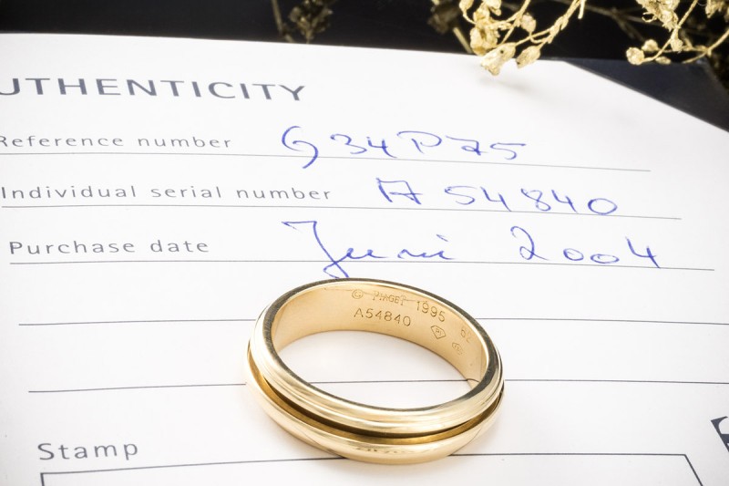 Piaget Ring Possession Drehring Klassisch in 750er Gelbgold Ringgröße 62 