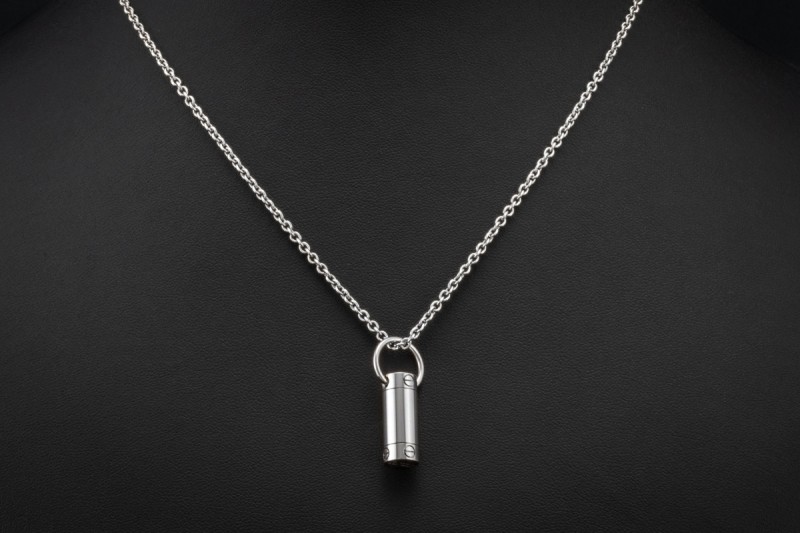 Cartier Love Befüllbarer Anhänger Weißgold Rarität mit Schraubverschluss 