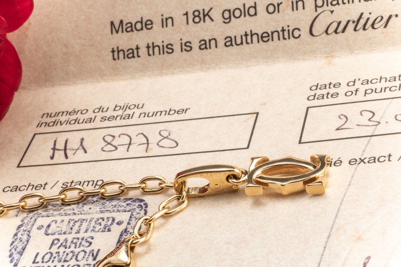 Cartier Armband Spartakus Bettelarmband Love CC Trinity in Gelbgold 