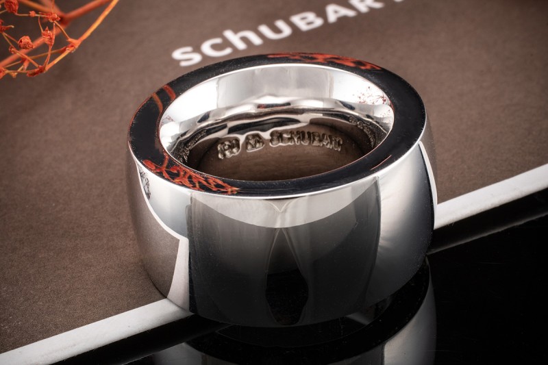Schubart Düsseldorf Ring mit Diamanten Brillanten Massiv in Weißgold 750 