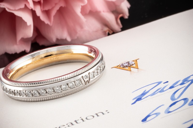 Wellendorff Ring Brillant Julia Diamant Drehring Weißgold Gr 64 Full Set 