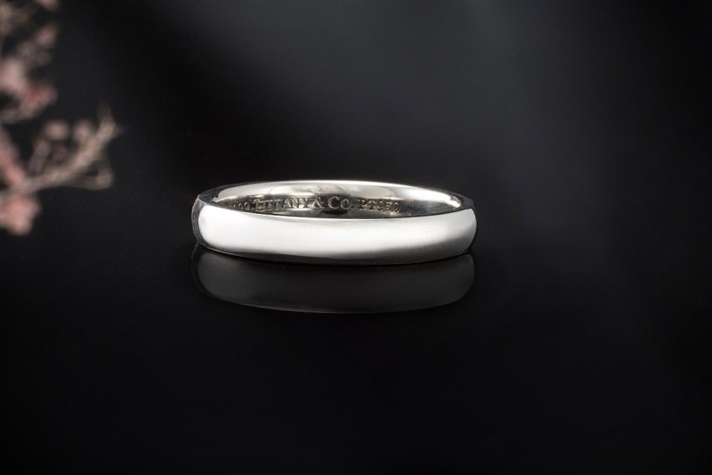 Tiffany & Co. Forever Ring Ehering Bandring 3 mm in 950er Platin 