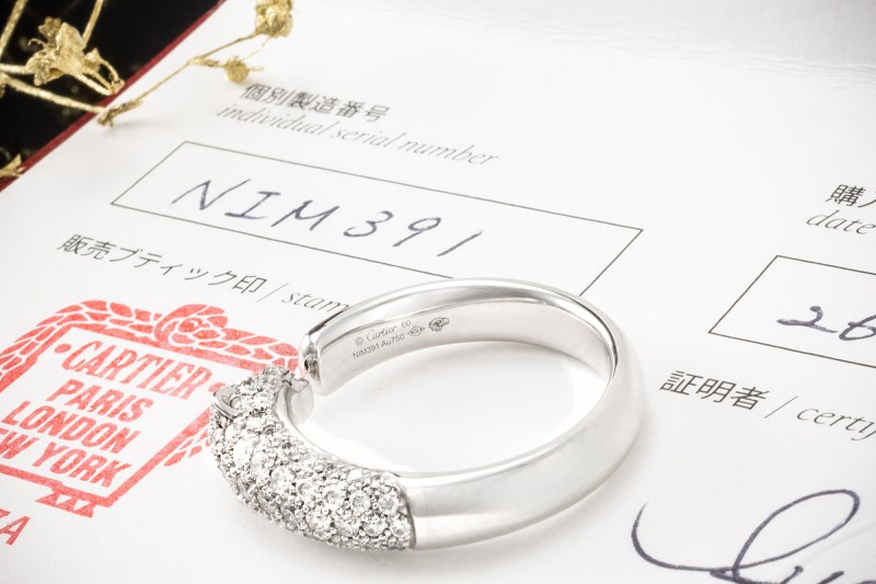 Panthère de Cartier Ring mit 72 Diamanten Smaragd Onyx Weißgold Full Set 