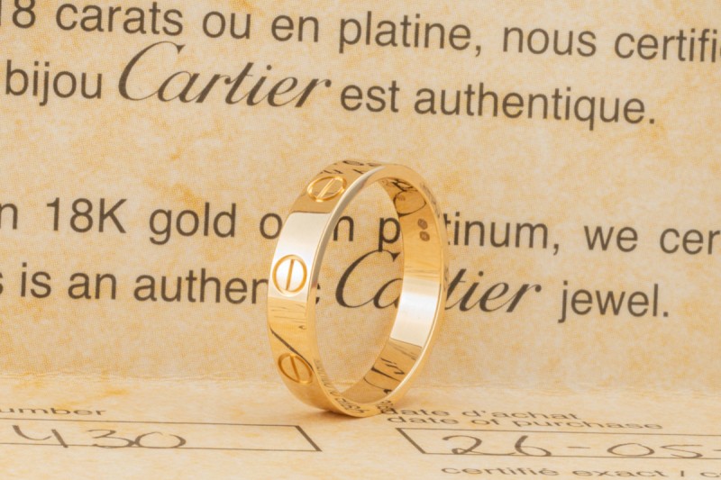 Cartier Love Ring Kleines Modell Massiv in 750er Gelbgold Größe 51 