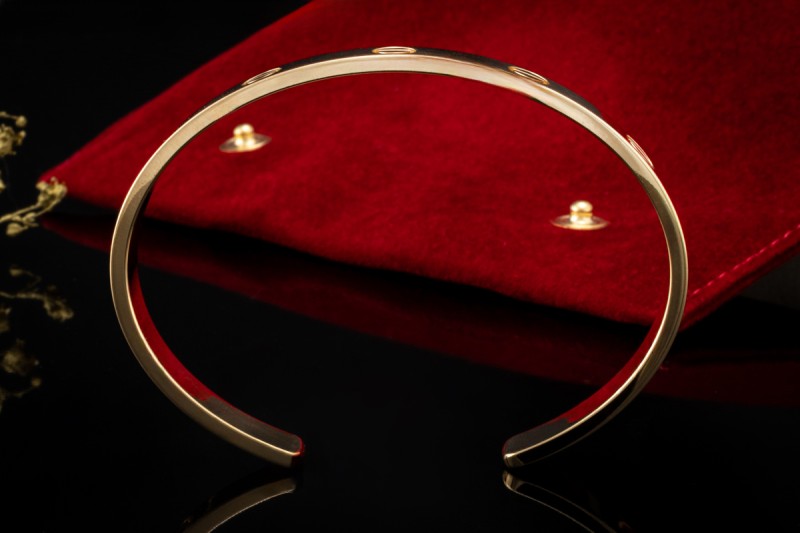 Cartier Love Armspange Armband Armreif Klassisch in Gelbgold 750 Gr. 17 