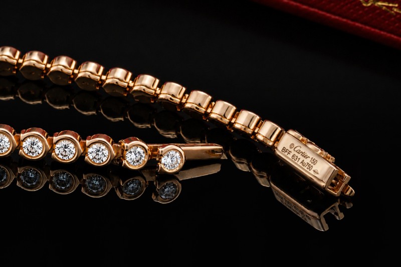 Cartier Lignes Essentielles Armband Tennisarmband Diamanten in Roségold 