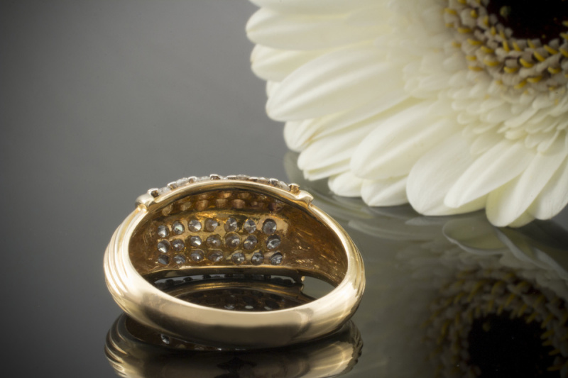 BrillantRing Ring mit Brillanten in 585er Gelbgold 