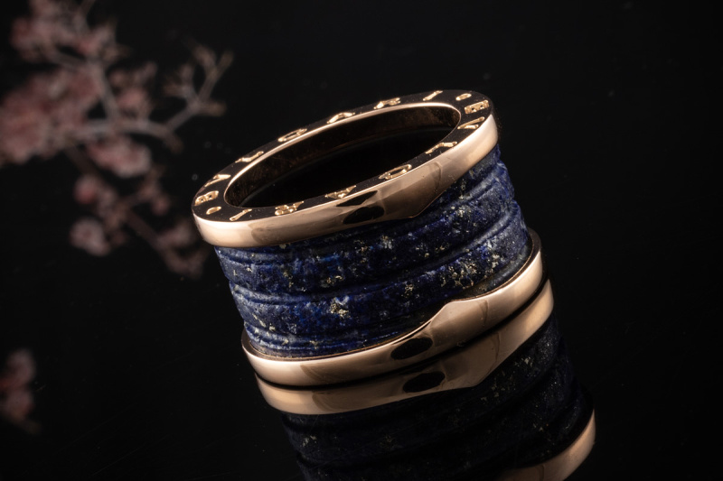 Bvlgari Bulgari B.zero1 Ring mit Lapislazuli in Rosegold Rotgold 750 52 