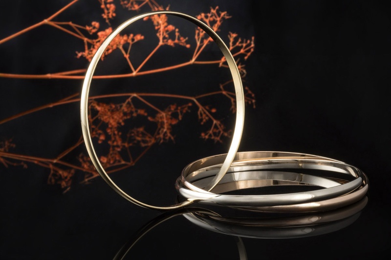 Cartier Armreif Trinity Klassisches Modell Gelbgold Rotgold Weißgold 750 