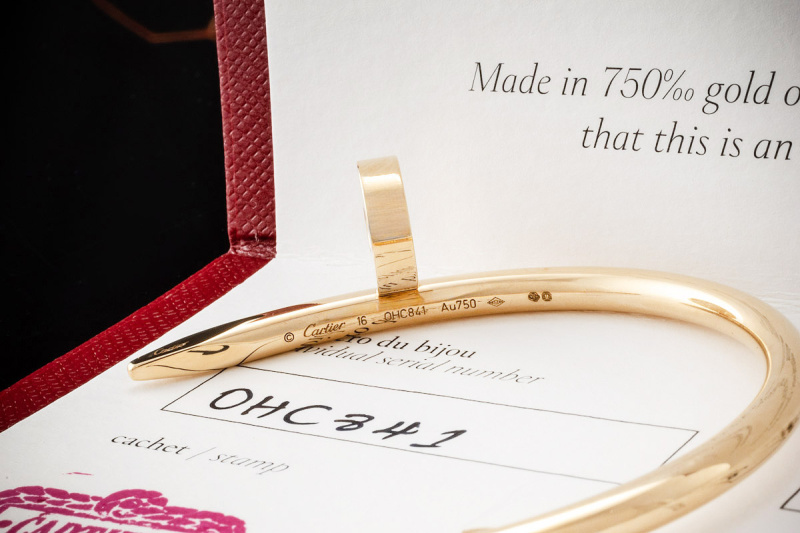 Cartier Juste un Clou Armreif Armband in Gelbgold Gr. 16