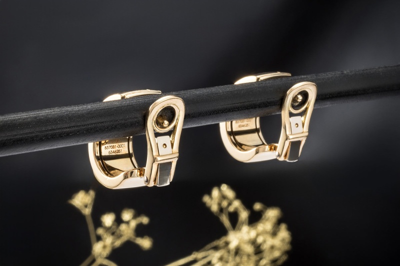 Chopard Ohrringe Chopardissimo Creolen Ohrstecker Clip in Gelbgold 750 