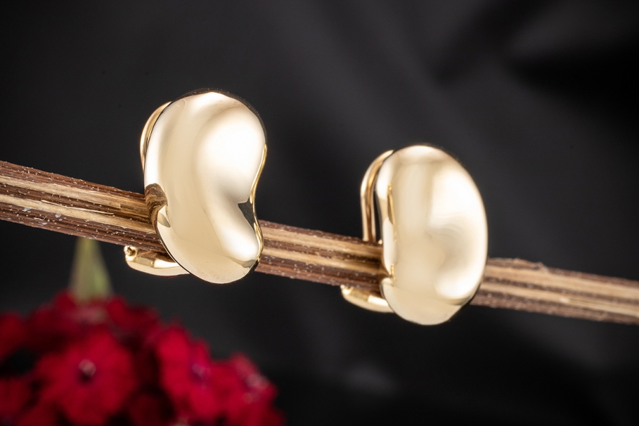 Tiffany & Co. Ohrringe Ohrclips Elsa Peretti Beans Clips in Gelbgold 750 